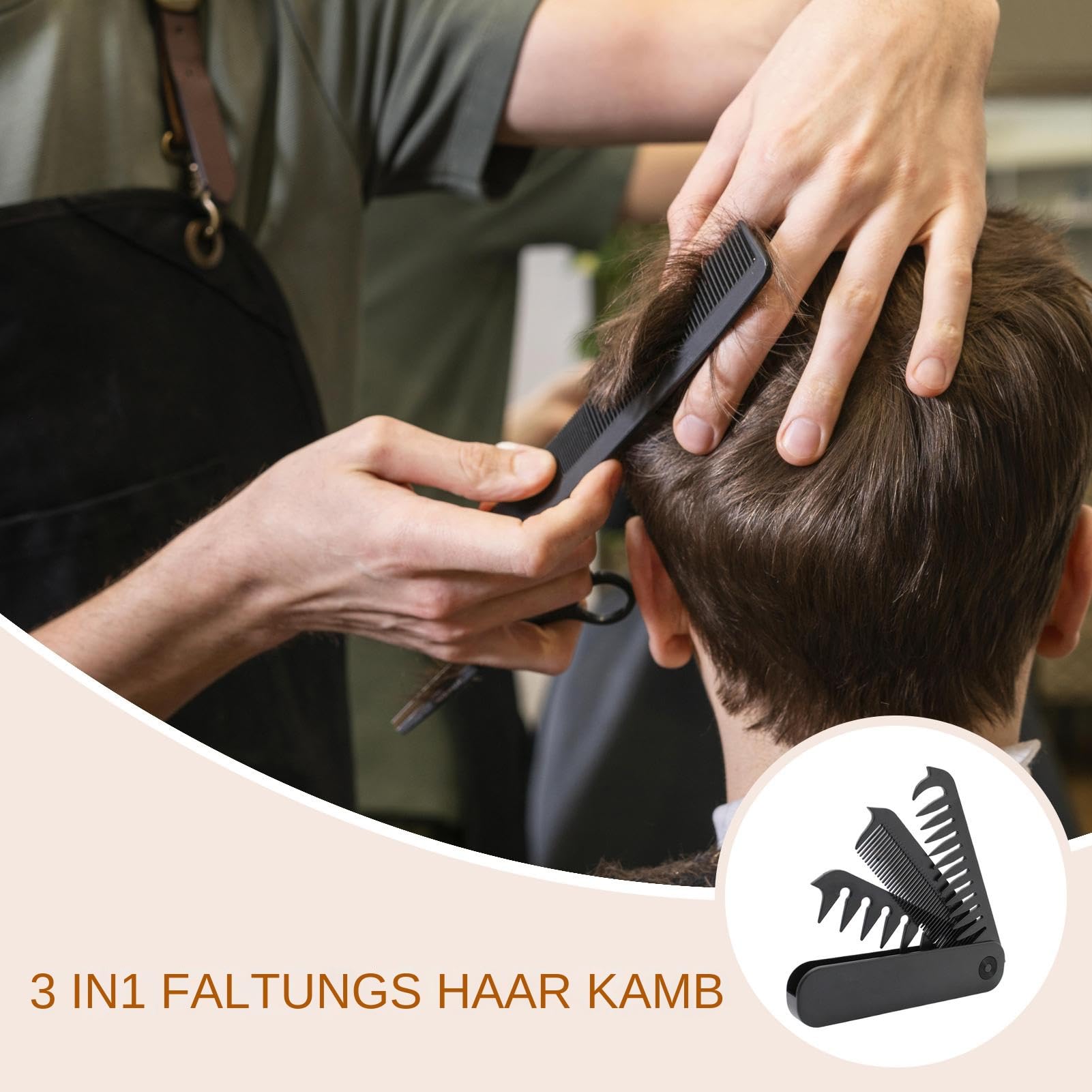 Folding Comb Für Männer Reise Haarbürste Faltbar