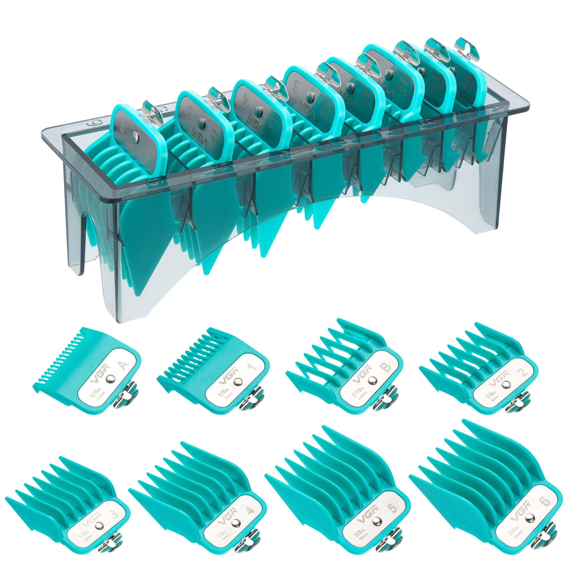 VGR 891 Professional Hair Clipper Attachment Comb Set