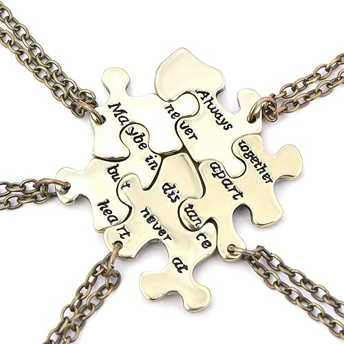 Fj Always Together Never Apart Puzzle Best Friends Bff Sister Necklace 2 3 4 5 6 Piece Amazon Ae Fj Always Together Never Apart Puzzle Best Friends Bff Sister Necklace 2 3 4 5 6 Piece Amazon Ae
