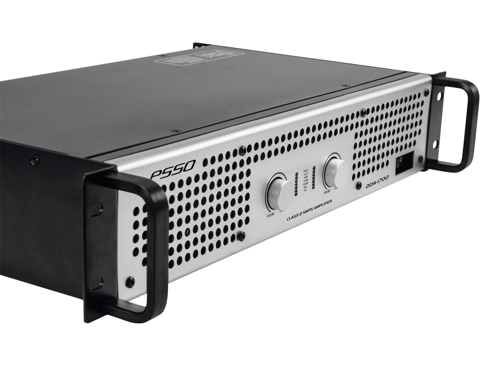 PSSO DDA-1700 wzmacniacz stereo PA z zasilaczem sieciowym, 2 x 850 W / 4 omy