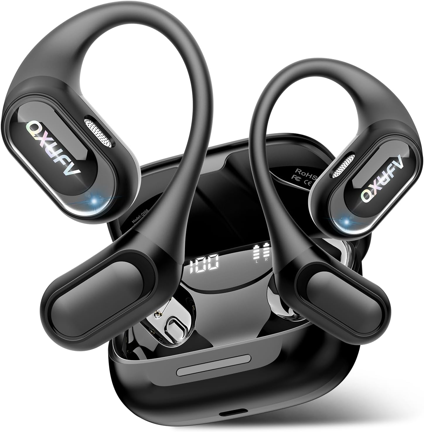 AI Translation Earbuds Real Time with Audio and Video Calls, 164 Language/7 Translation Modes Translator Earbuds Bluetooth 5.4 with APP, 50H Translate Ear Buds Device for Business/Learning/Travel