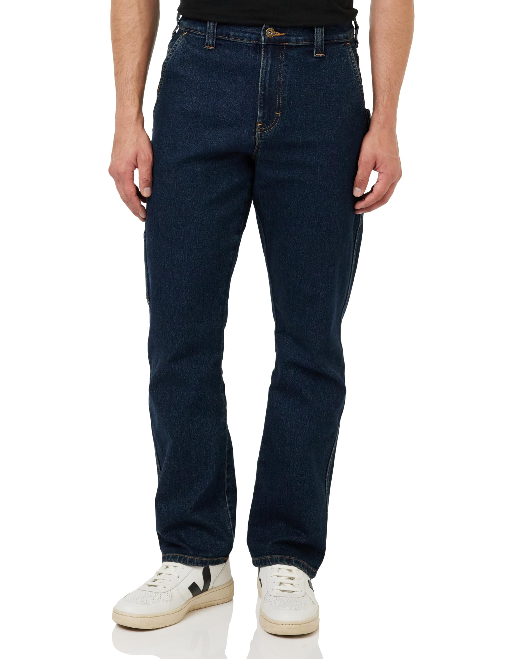 Dickies Men's Denim Dark Wash M Denim Carpenter, 34W/32L