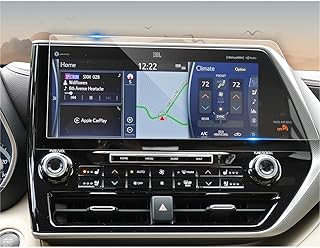 CDEFG Tempered Glass Screen Protector for 2020 2021 2022 Toyota Highlander Limited Platinum Hybrid, 12.3" Touch Screen, Navigation Radio Infotainment Display Glass Protective Screen Film (12.3 Inch)