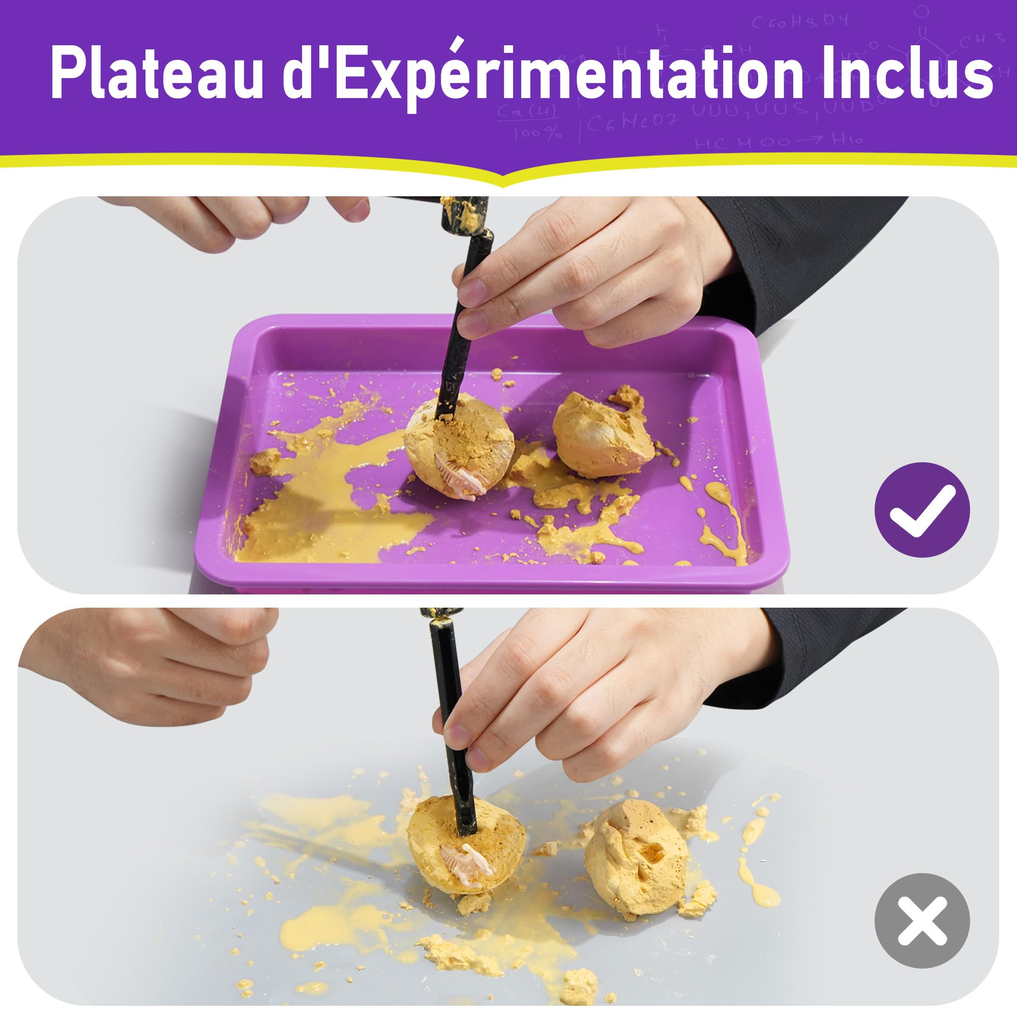 BenBen 60+ Expériences Scientifiques pour Enfants, Laboratoire de Chimie, Jeux éducatifs Cadeau pour Garçons Filles 6-10 Ans