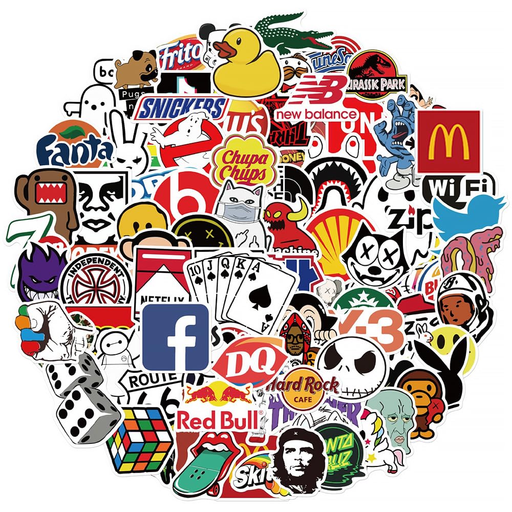 Amazon.co.jp: 100枚 ステッカーセット おしゃれ 防水 タイドブランド