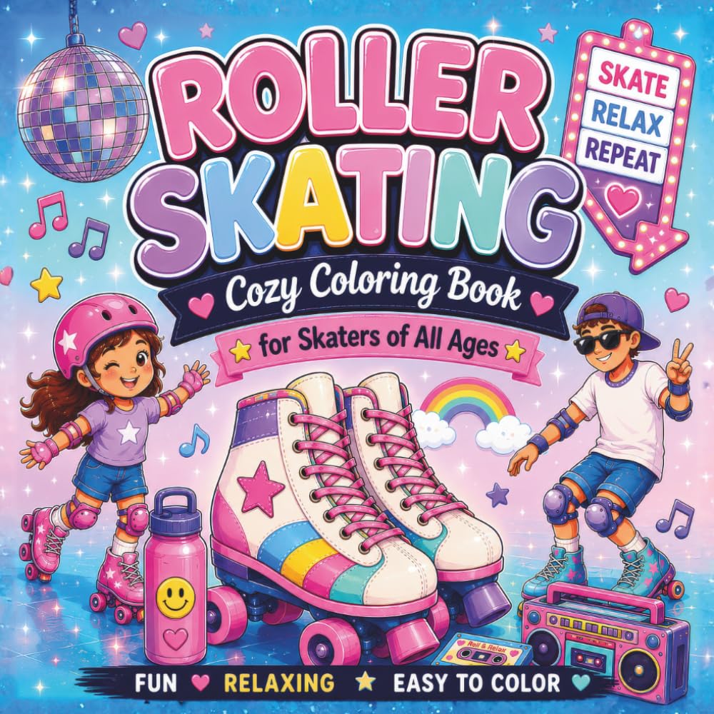 Roller Skating: Cozy Coloring for Skaters of All Ages (L&F Cozy Sports)