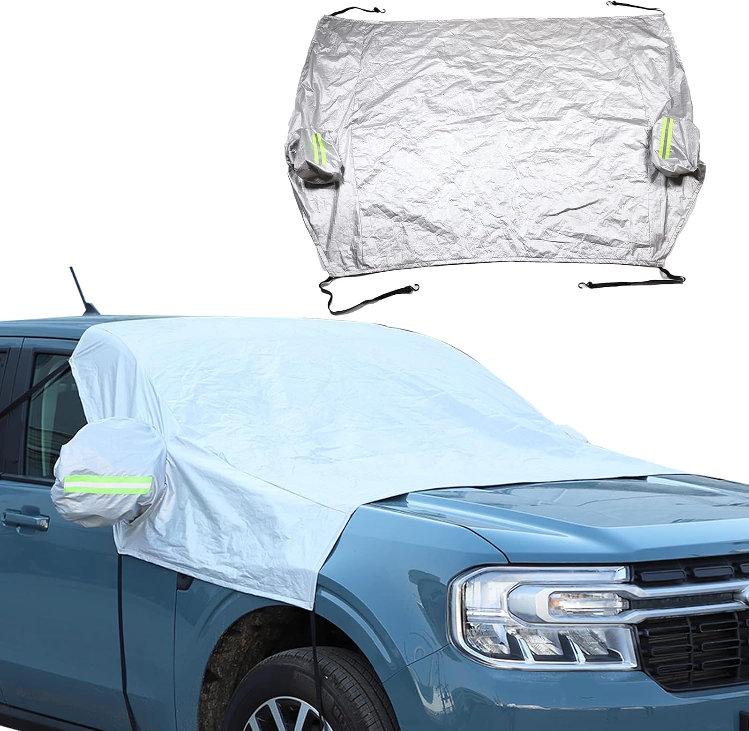 LLKUANG Car Windshield Snow Cover Fit for Ford Maverick 2022,Windshield Snow Ice Cover Sun Cover,All Weather Dustproof Windshield Cover,Protects Windshield from Rain, Sun, Frost