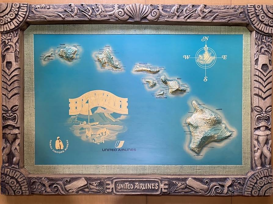 メネフネハワイ　ティキ　ユナイテッドエアライン　1970 メネフネハワイティキユナイテッドエアライン1970