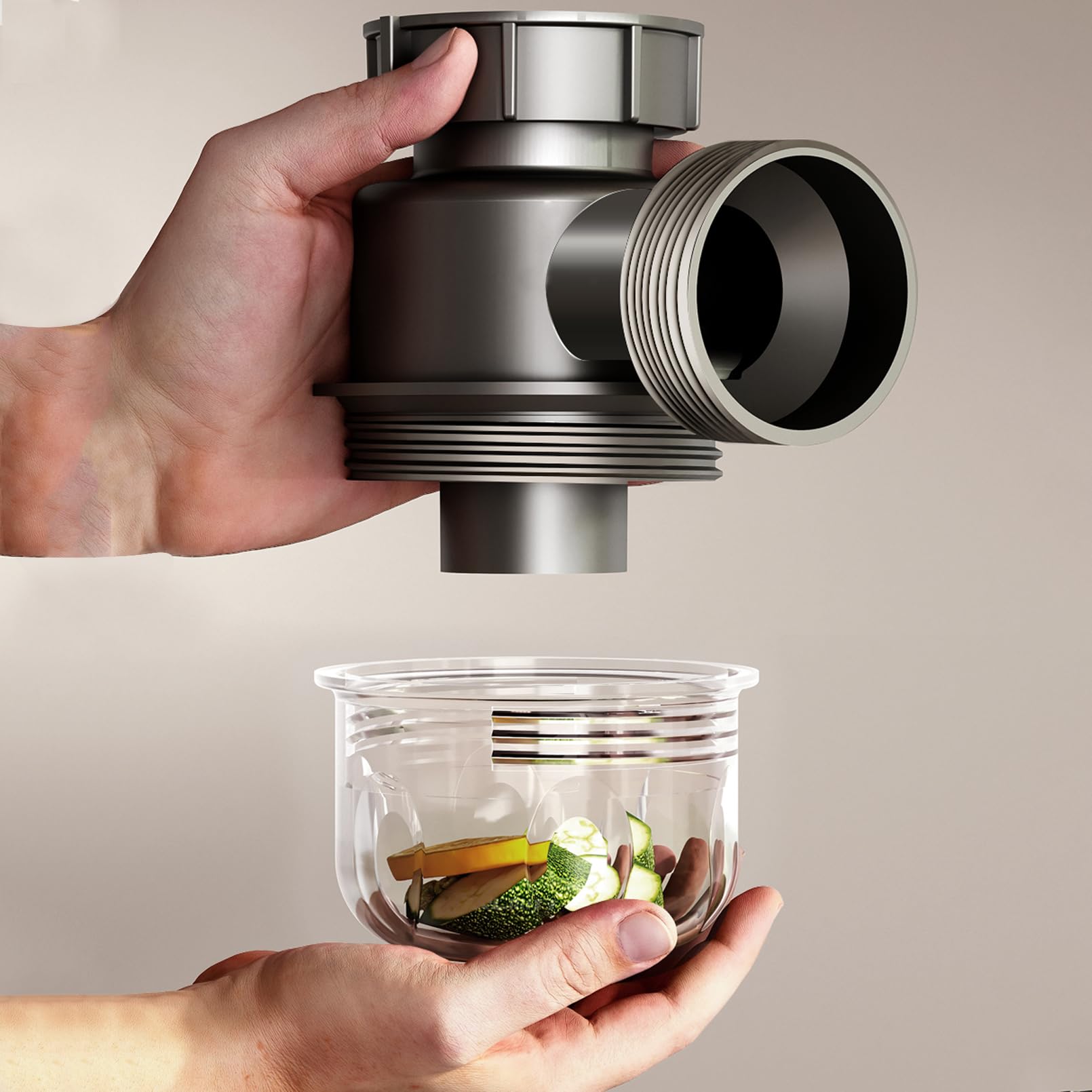 Fregadero de cocina de Acero inoxidable de Un Solo Seno, empotrable Bajo encimera, incluye desagüe y dispensador de jabón para balcón, restaurante, Bar o autocaravana (45 x 39 cm).