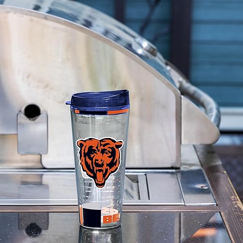 Miniatura 326 de Rico Industries NFL - Vaso clásico de fútbol americano de doble pared, 16 oz o 20 onzas, tapa W