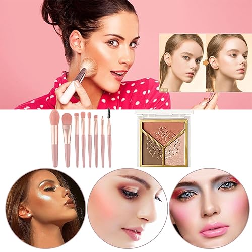 Miniatura 8 de Kit de maquillaje todo en uno, kit de maquillaje portátil para mujeres, kit completo de maquillaje profesional, juego de maquillaje multiusos para