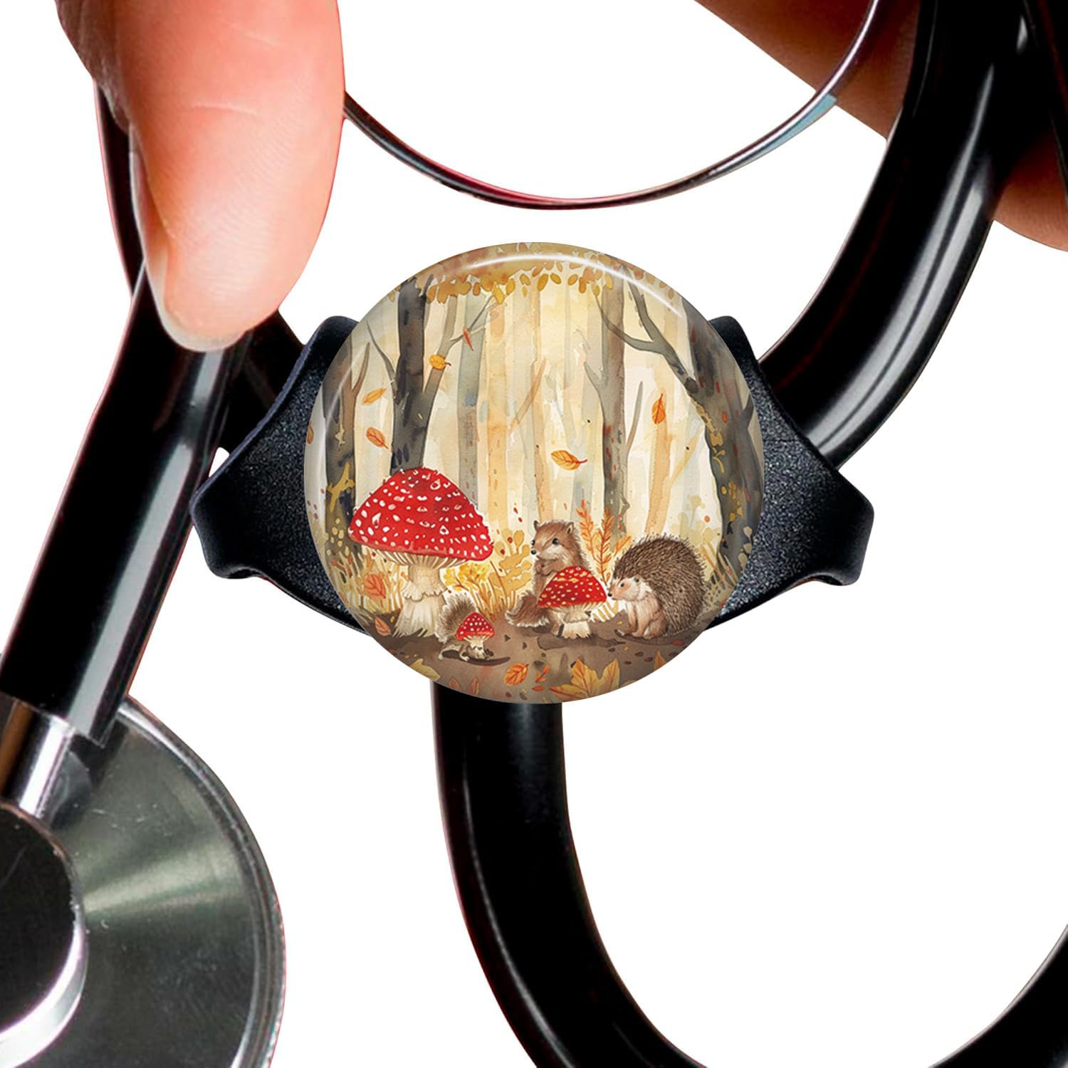 Cute Hedgehog StethoscopeTag Personalized,Nurse Doctor StethoscopeID Tag Customized, Medical StethoscopeName Tag,Ideal for Anyone That uses a Stethoscope, Nursing Students,etc.