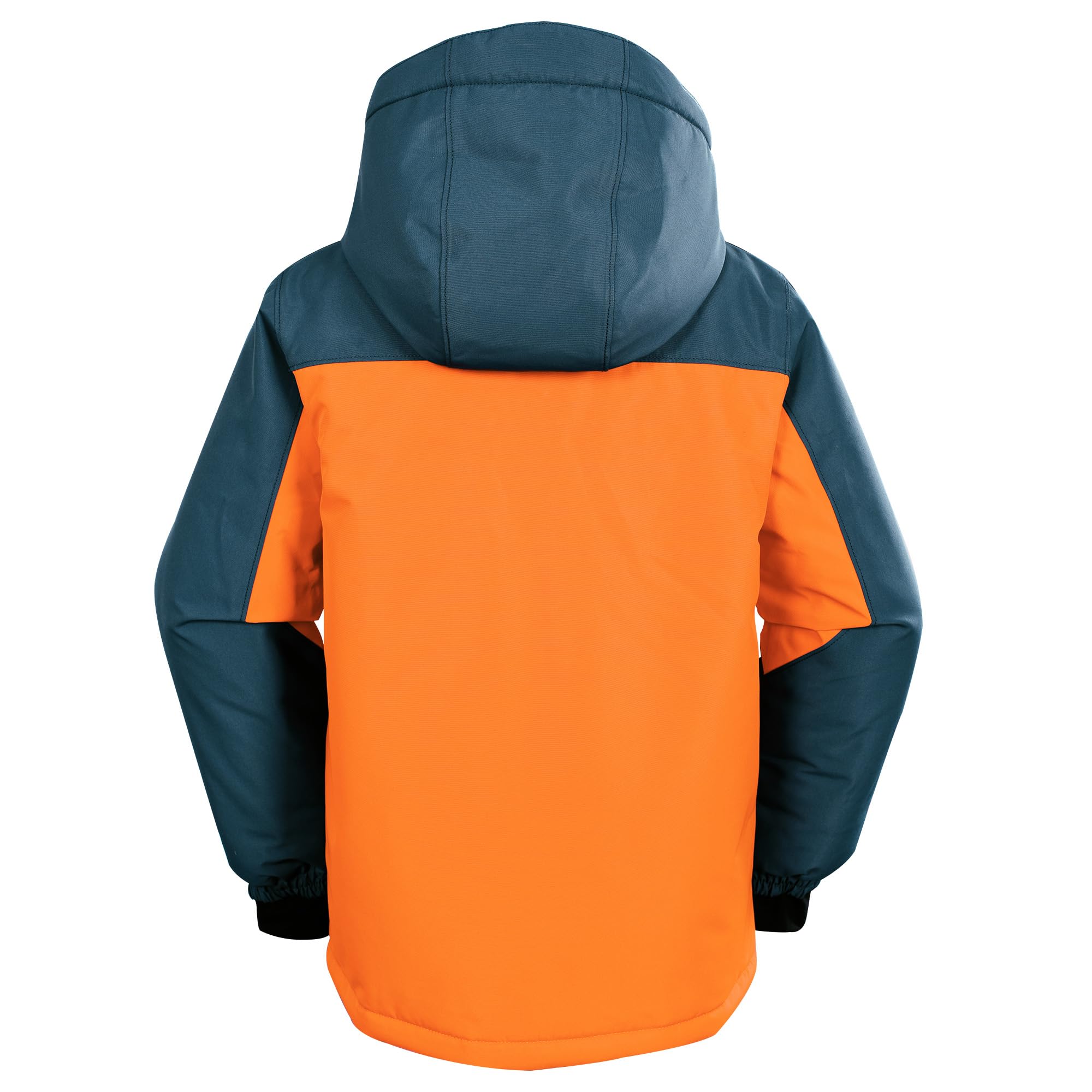 POUTINE Veste de neige pour garçons Veste de ski avec capuche amovible Manteau d’hiver extra chaud