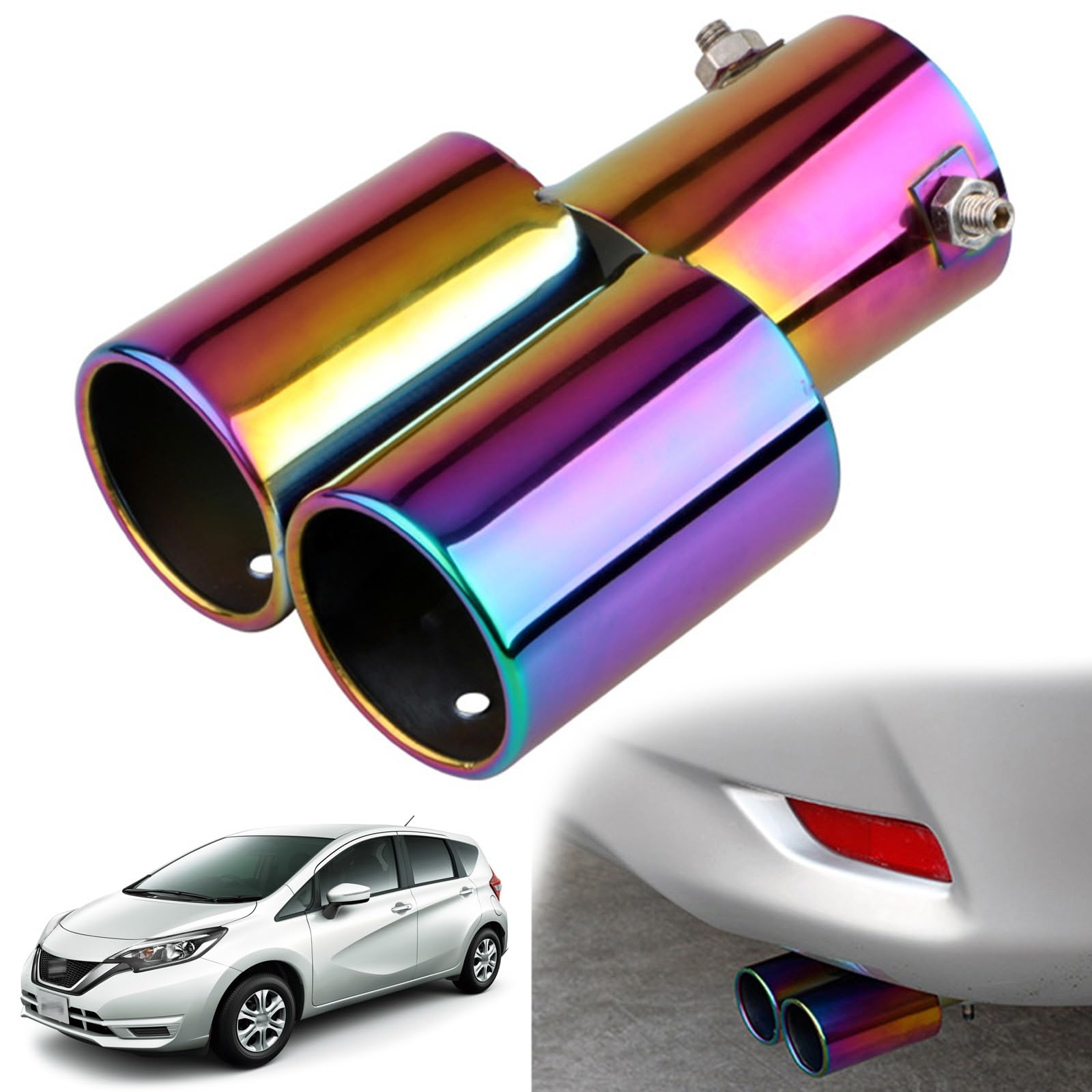 Amazon | マフラー カッター 2本出し 日産ノート E12/HE12/NE12