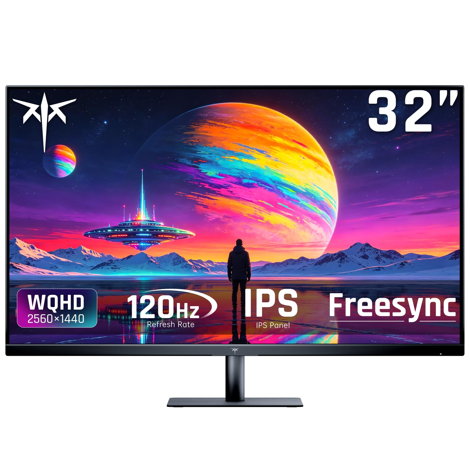 KTC 32 Inch 2K Computer Monitor, 120Hz IPS 1440p Monitor with Ultra-Thin Bezels, HDR10, Adaptive Sync, HDMI/DP Ports, Tilt Adjustable, Eyecare, Ideal for Business, Office, and Casual Gaming