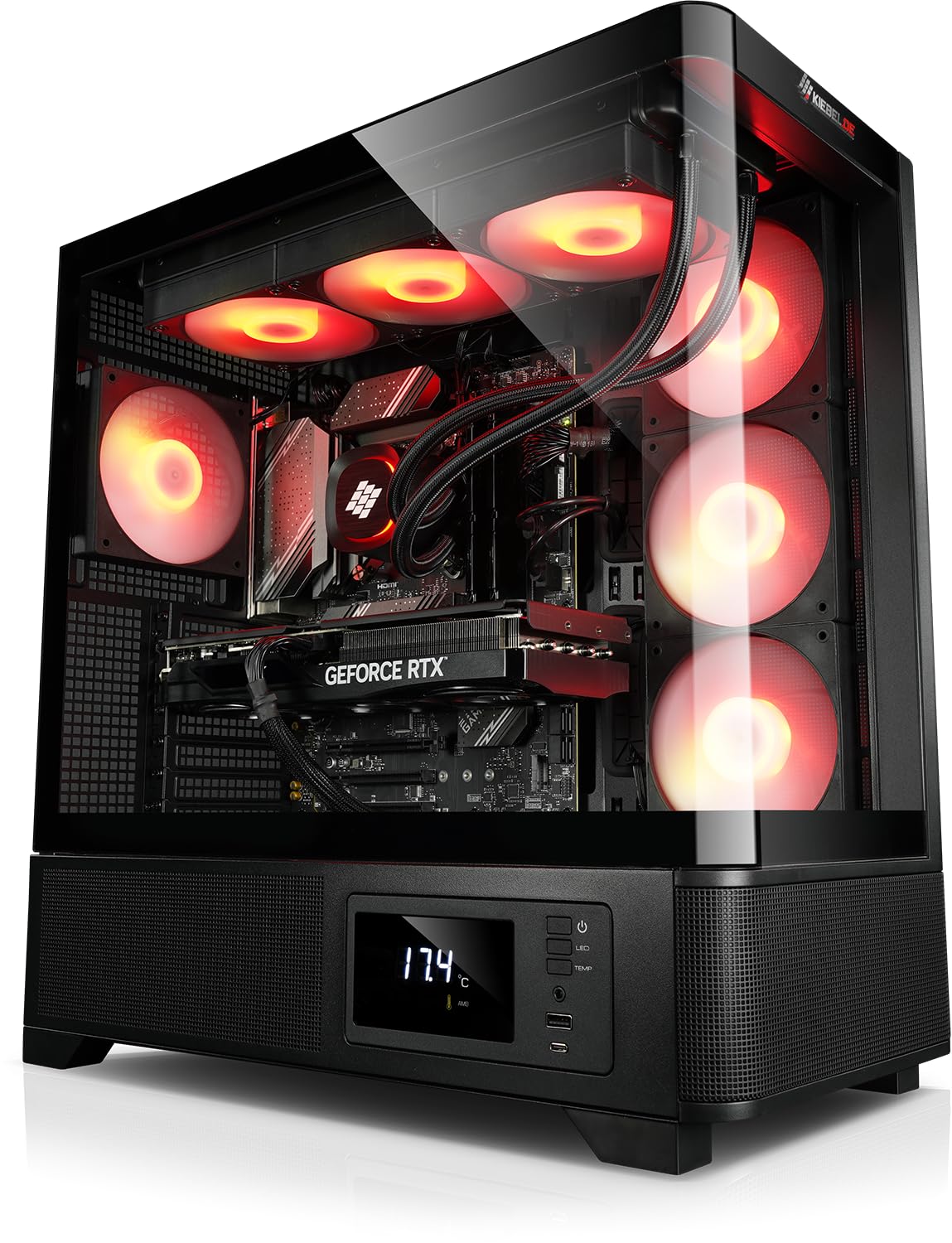 Kiebel Gaming PC Guardian 12 Intel Core i9-12900KF 16-Kerner, 32GB RAM, GeForce RTX 5070 12 GB, 1TB M.2 SSD, WLAN, Bluetooth, Windows 11 [187688]