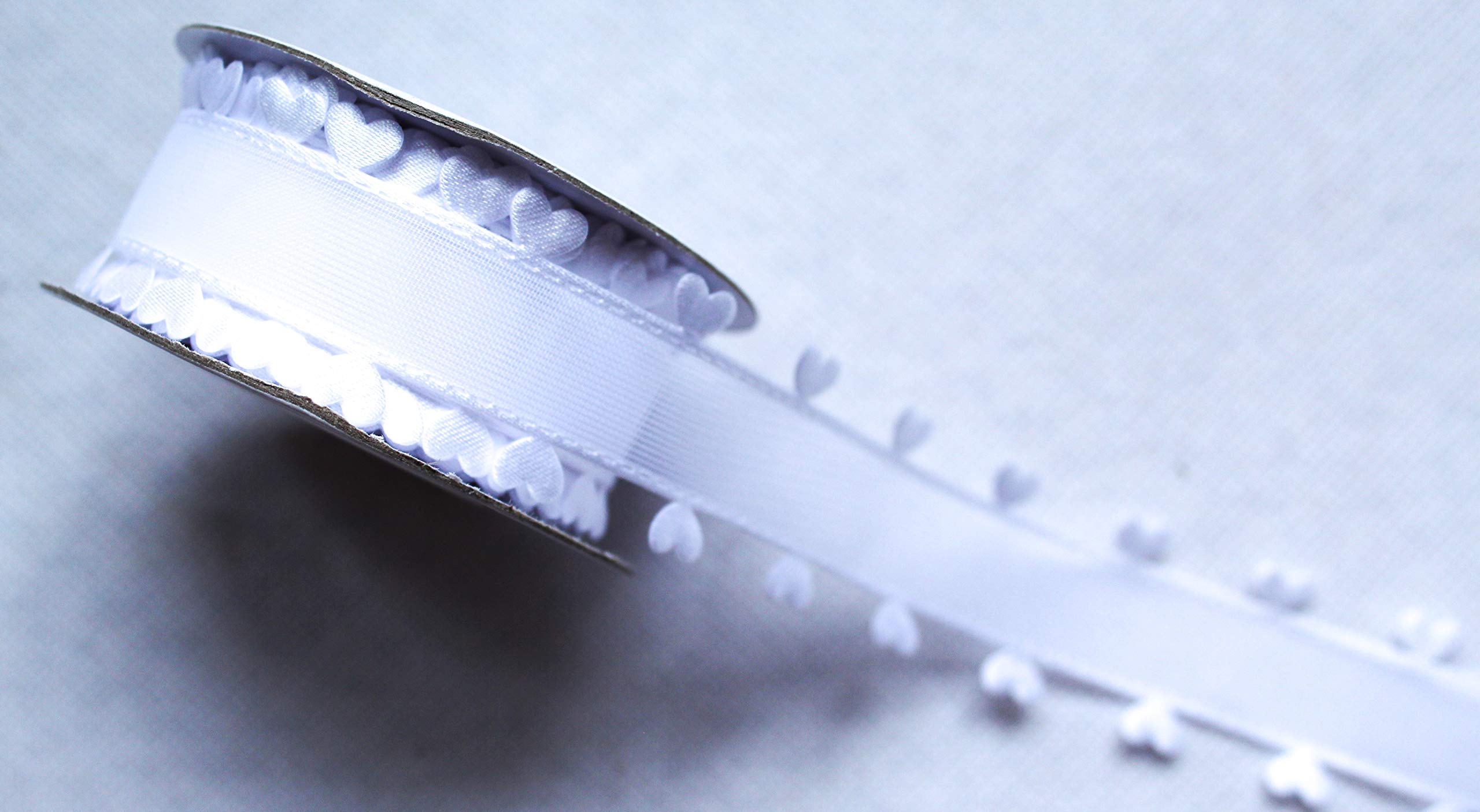 Ruban En Organza Avec Cœur 10 M, Vert, 25 Mm[n3201] - Maison