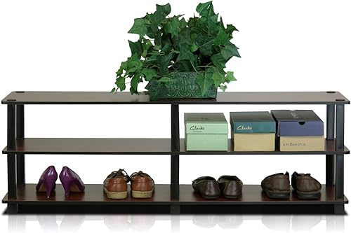 Miniatura 4 de Soporte para zapatos FURINNO 13080EXBK de 3 estantes de tubos expressonegro