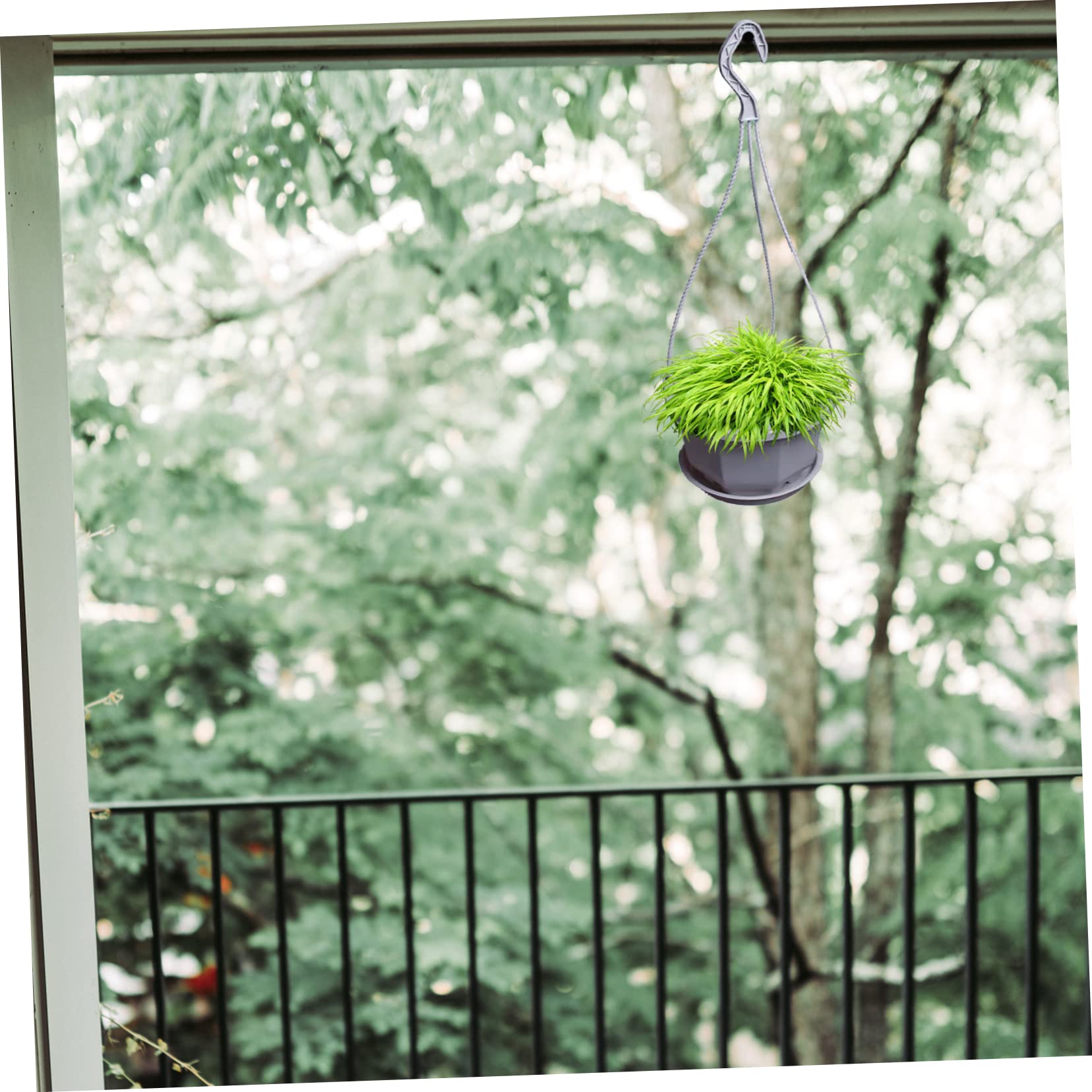 SUPVOX 60 Crochets Suspendre en Plastique pour Pots de Fleurs, Installation Facile, Pratiques, pour Jardinière et Balcon, Lot de 60 Pièces
