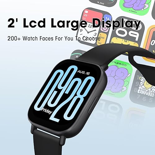 Miniatura 7 de Xiaomi Redmi 5 Active Smart Watch, reloj contador de pasos para mujeres y hombres con pantalla LCD grande de 2", 140 modos deportivos, resistente al