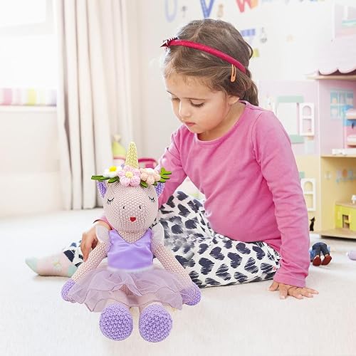 Miniatura 4 de Muñeco de peluche de unicornio bailarina de peluche, juguetes de nicornio U para niña, animales de peluche para niña, regalos de cumpleaños,