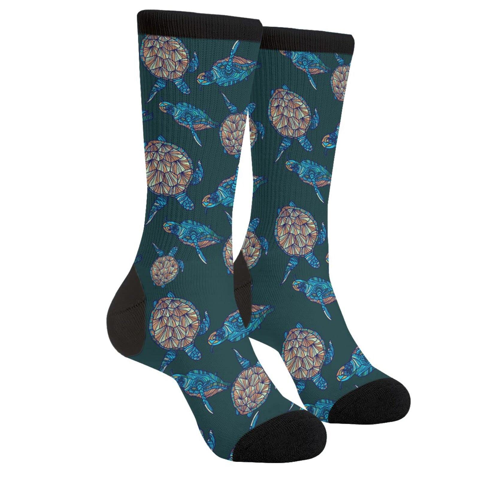 Wpamlrta Unisex Turtles Socks Running Socks Socks Funny Crew Socks For Men Women
