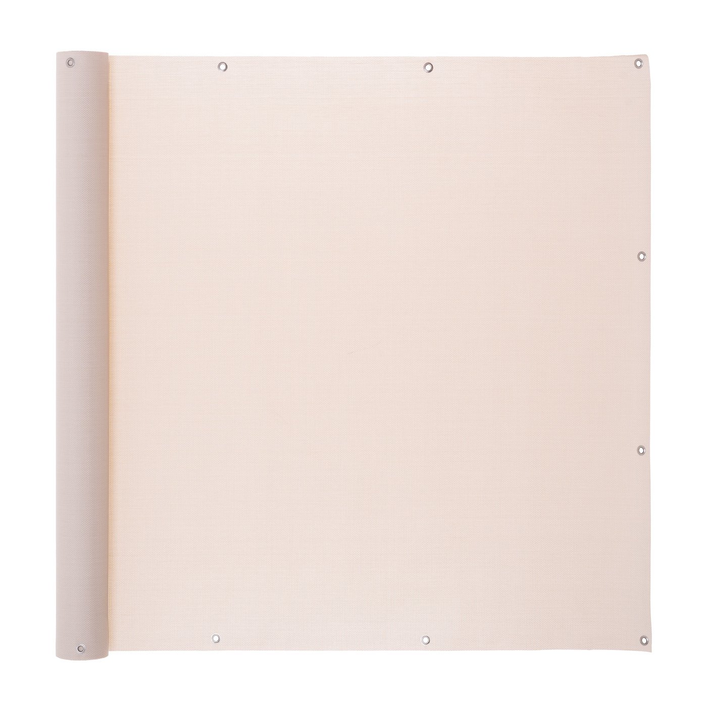 Ventanara Balkonverkleidung Sichtschutz PVC Balkonumspannung Zaun Verkleidung Blende Windschutz Folie 300 x 75 cm Beige