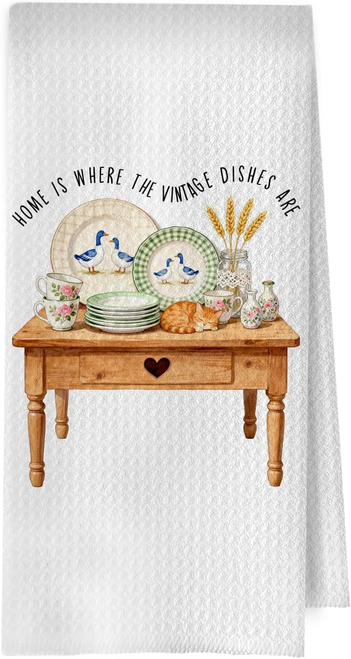 Gothic Gifts Kitchen Towel - Funny Witchy Decorative Waffle Dish Towels, Gothic Bathroom Towel, Witchy Tea Towel, 16x24 Inch