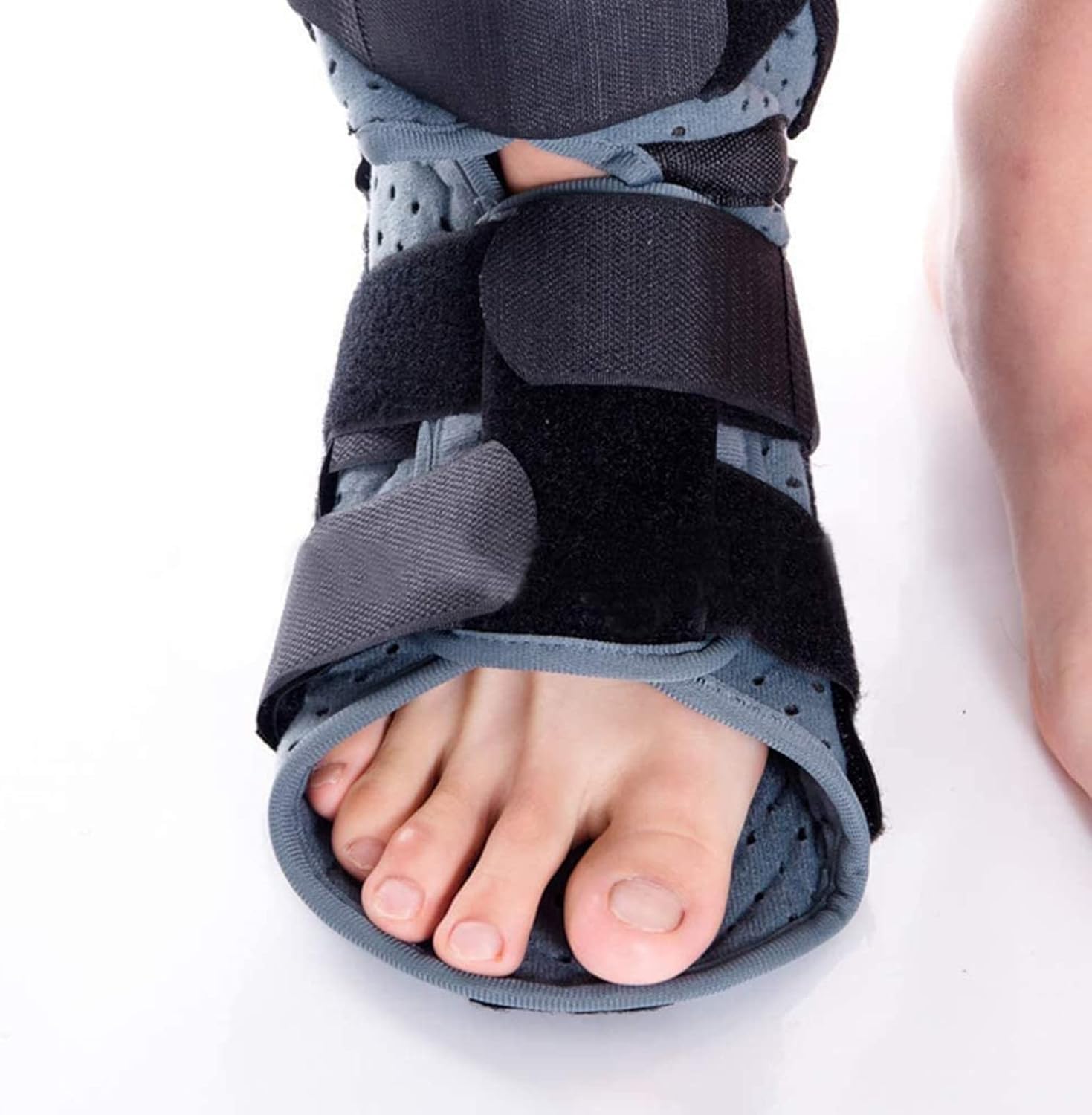 1 tutore regolabile for ginocchio e gamba intera con supporto for caviglia - for il recupero postoperatorio e il sollievo dagli infortuni(Medium)