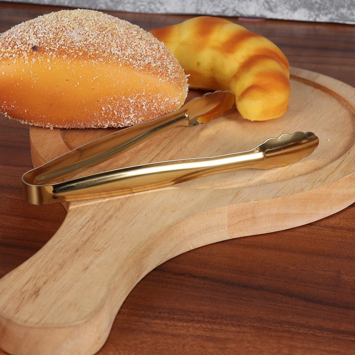 UPKOCH Espátula de metal 4 piezas pinzas de cocina para servir alimentos buffet