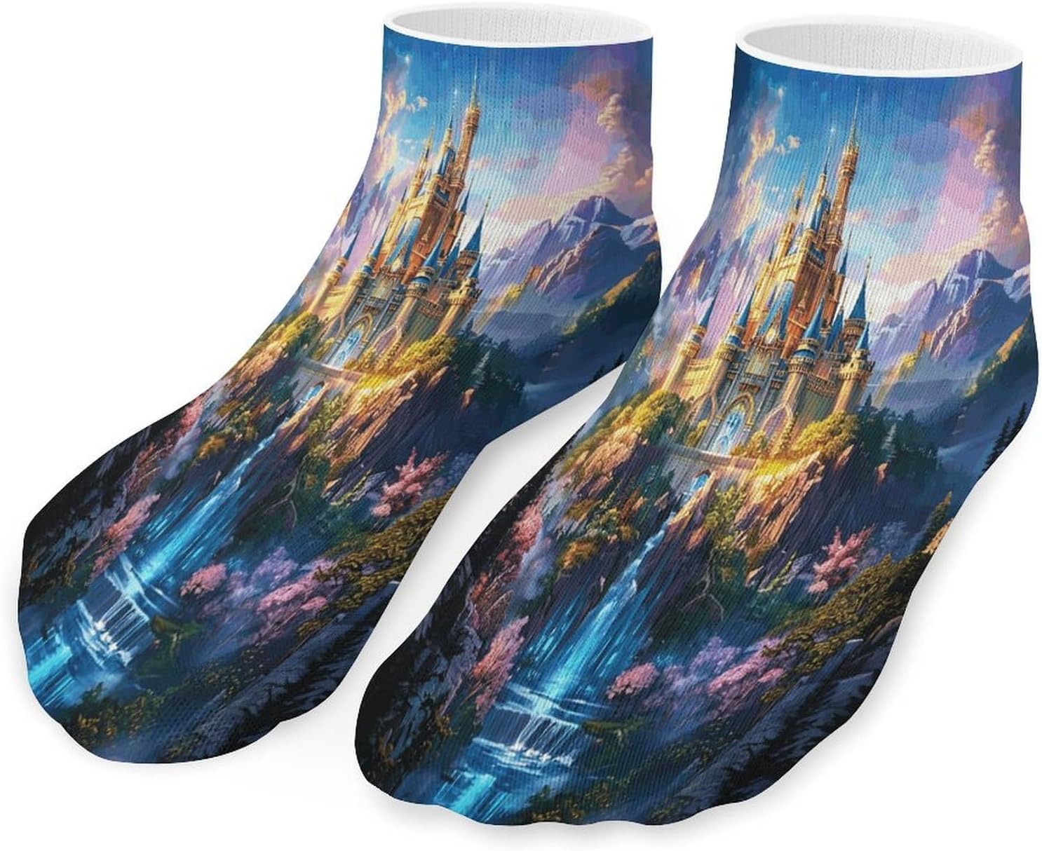 Dream Castle 5Pairs Low Cut Ankle Socks for Women No Show Casual Breathable Athletic Socks for Sport