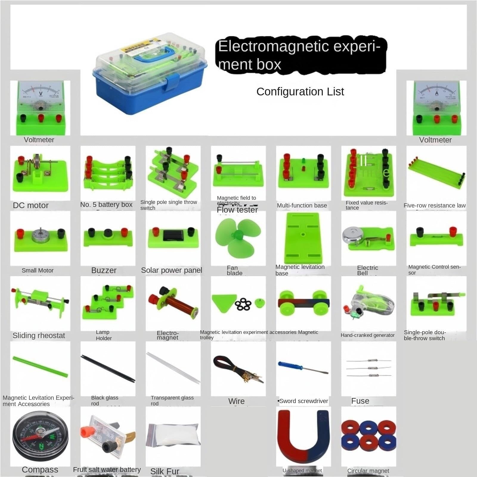 Elektromagnetik-Experimentierkasten, Schaltungsexperimentierkasten, Physik-Elektroschaltungs-Lernset, Experimentierkästen für den Unterricht