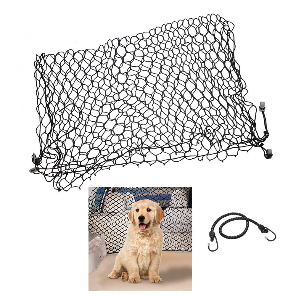 Rete Barriera Per Auto Per Cani - 3 Strati, Universale Per SUV E Auto, Con Scomparto Portaoggetti - Foto 7