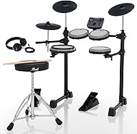 Pearl eRoadshow ERS1000 Electronic Drum Set: Complete Quiet Mesh Pad Kit w/ Throne, Headphones, Sticks & Melodics Lessons