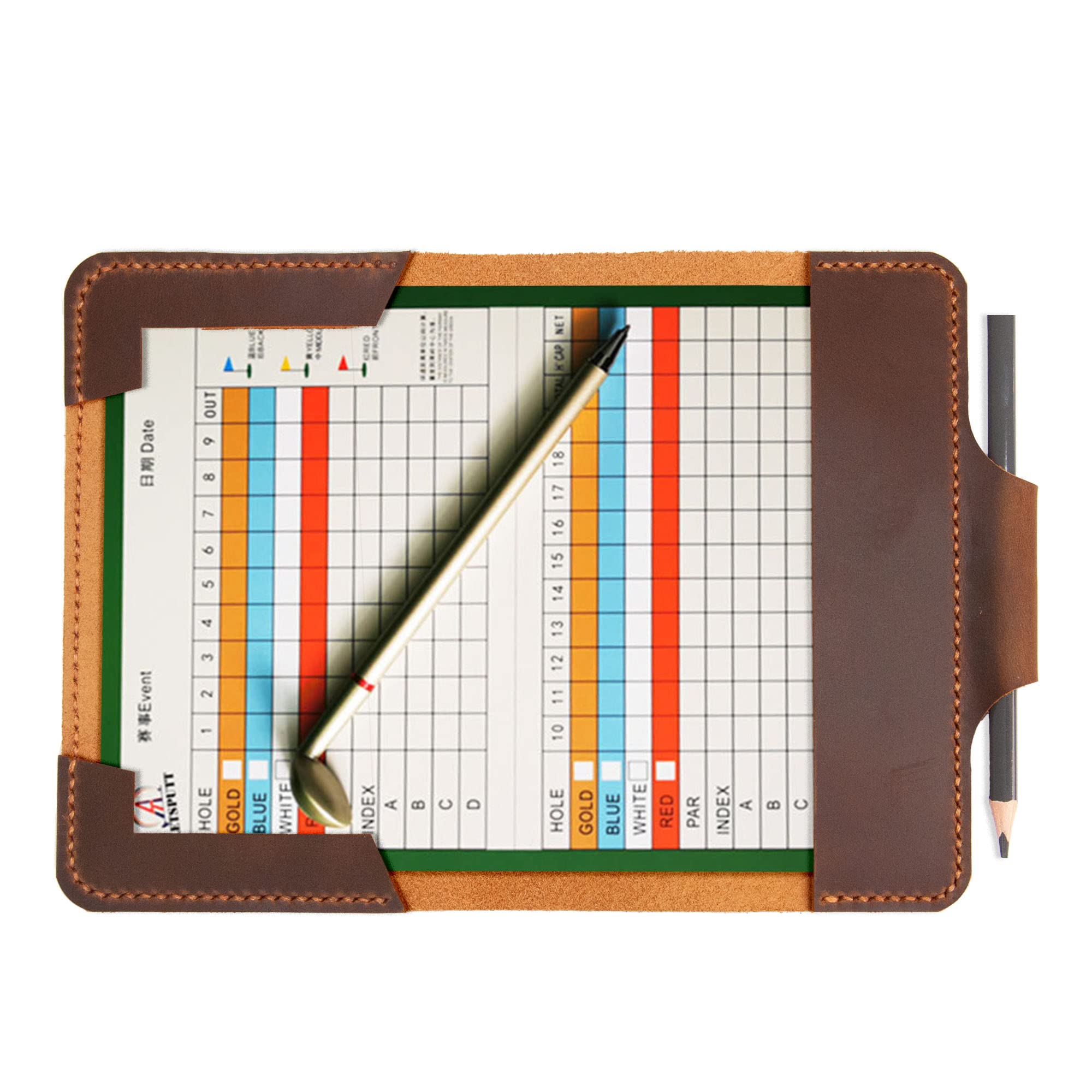 Turbosnail Personalized Leather Golf Scorecard ...