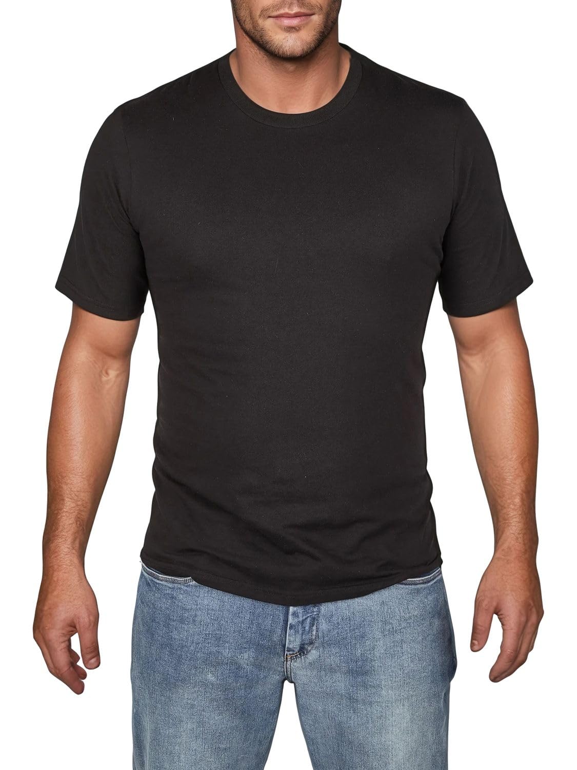 JACK & JONES Tshirt Herren Basic Regular Fit JACJEANS Crew Neck Tee 6er Set Pack Rundhals Kurzarm Sommer Tee Shirt Schwarz Weiß S M L XL XXL 3XL