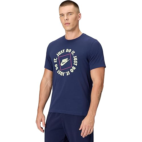 Nike Mens Sportswear Club T-Shirt (Just Do It Circle)