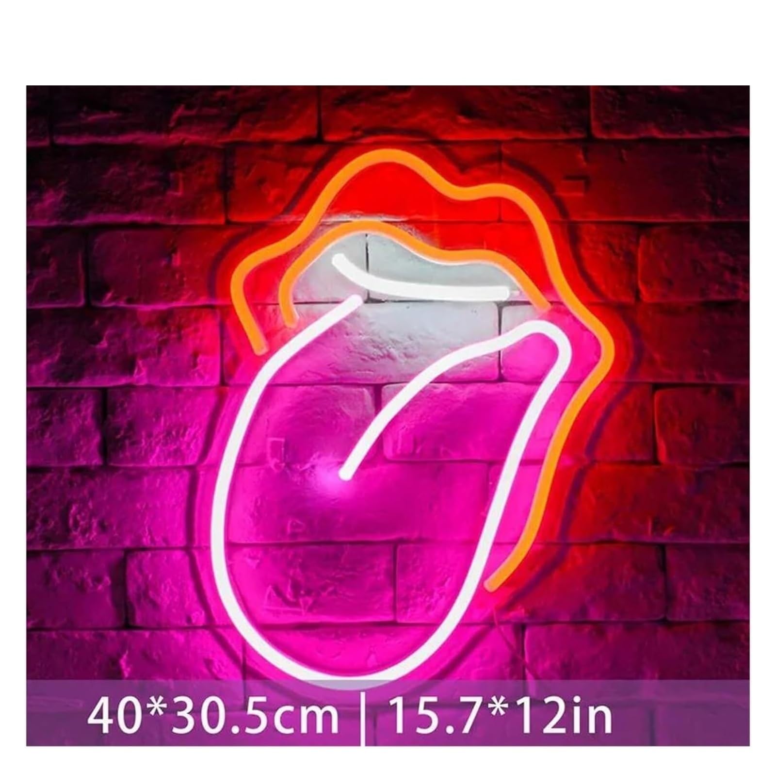 Lampe murale néon à l'atmosphère apaisante pour chambre coucher