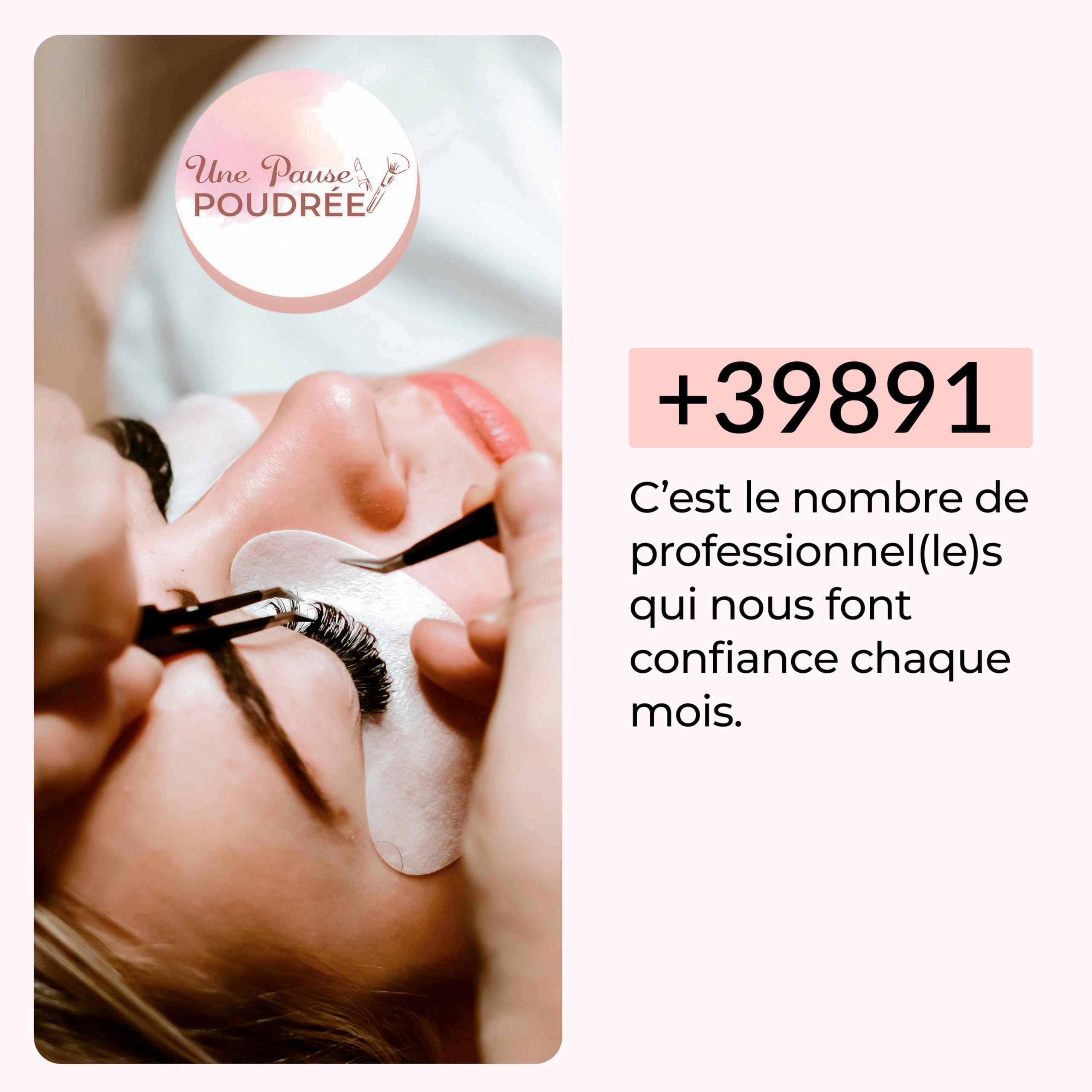 Une Pause Poudrée Kit Rehaussement de Cils Lash Lift Coréen Professionnel | Technique Sans Colle | Résultat Lifté Naturel Brillant & Durable | Formule Nourrissante | 10 à 15 Poses