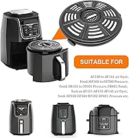 Vista 5 de BeranWung - Placa de parrilla para freidora de aire de 8.2 pulgadas para freidora de aire Ninja AF101 4QT AF161 AF150 XL 5.5QT, rejilla mejorada