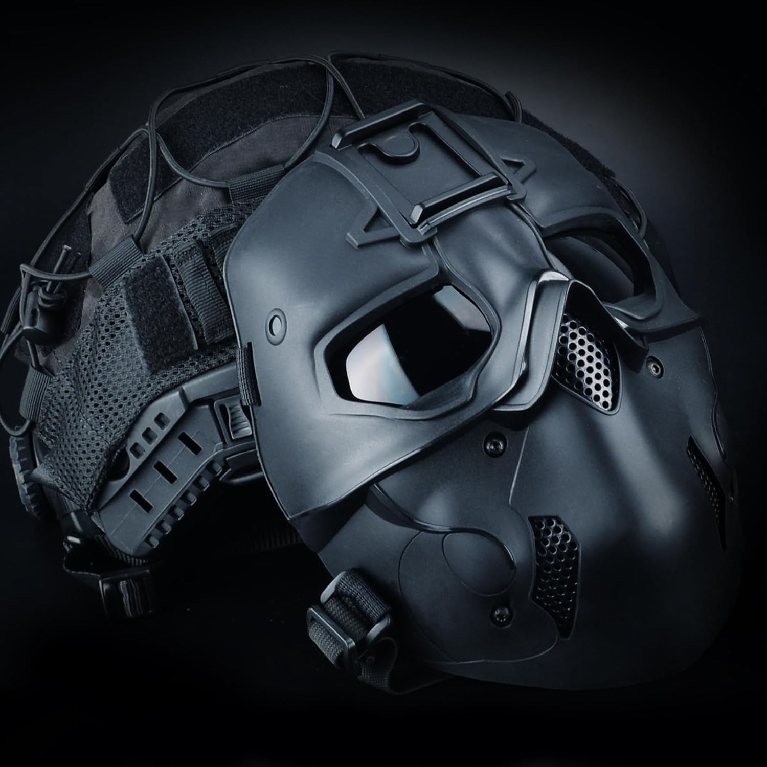 Guayma Airsoft Paintball Mask Tactical Full Face Cyberpunk Balaclava Mask For Halloween Cosplay Costume Movie Props
