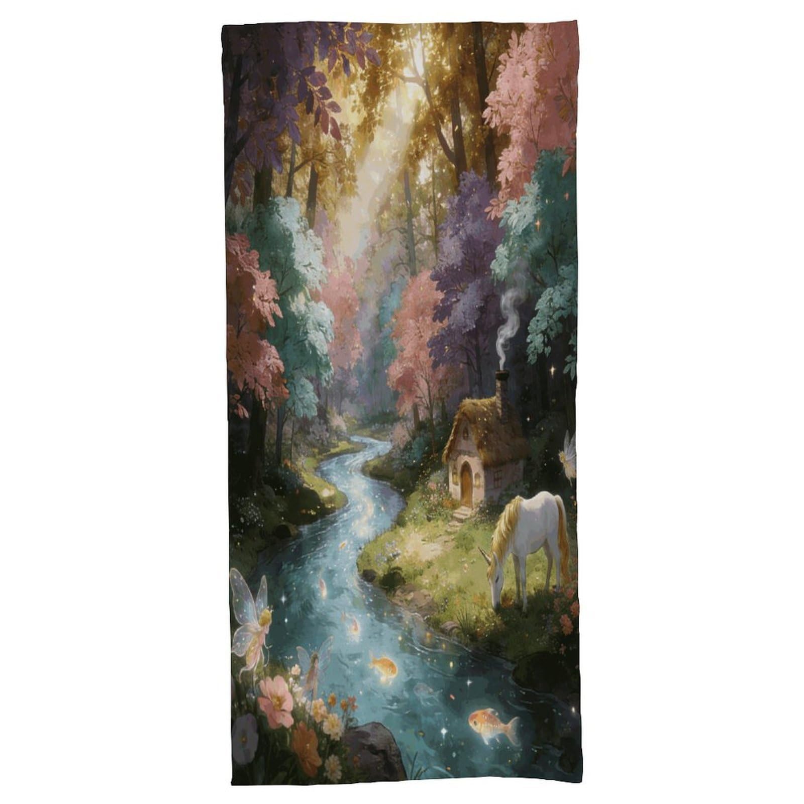 Fodpand Style Valley Of The Immortals Bath Towel, Highly Absorbent & Quick Drying Beach Towel, Compact & Lightweight Pool Towel For Bathroom, Beach, Pool, Gym, Spa, And Hotel Use