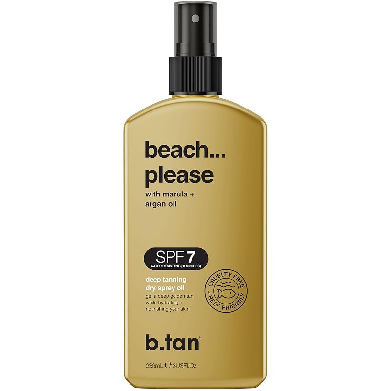 Óleo bronzeador em spray seco B.TAN SPF 7, 150 mL