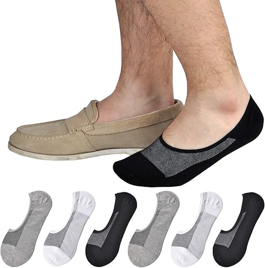 JORMATT Genuine Mens No Show Socks, Loafer Sneakers Low Cut Cotton Socks With No&hellip;