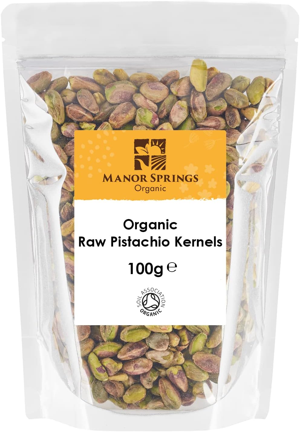 Organic Raw Pistachio Kernels 100g by Manor Springs Organic Amazon.co