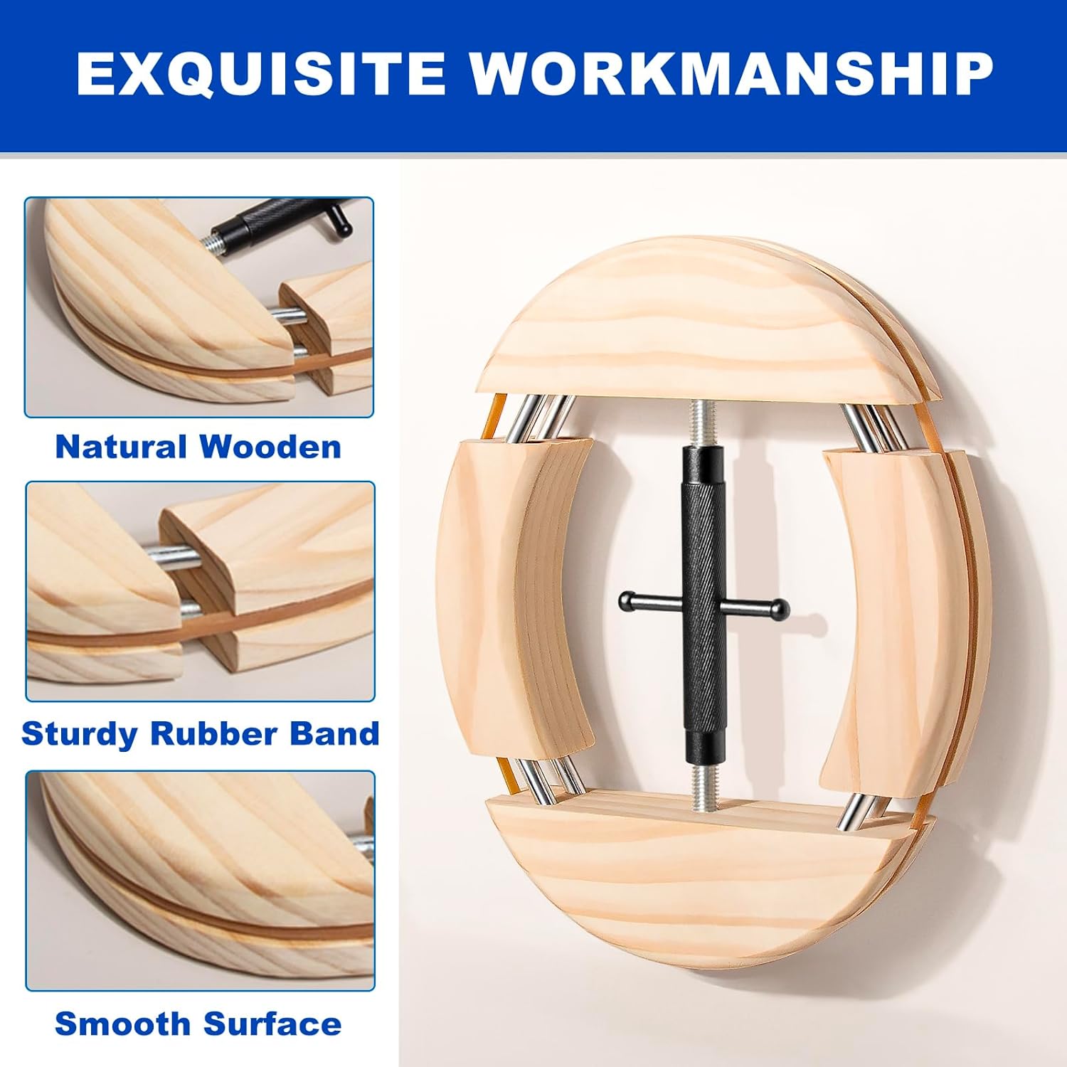 4 Way Hat Stretcher, Hat Stretcher for Fitted Hats, Heavy Duty Hats Shaper Extender w. Lever Wrench for Men All Kind of Caps - Image 4