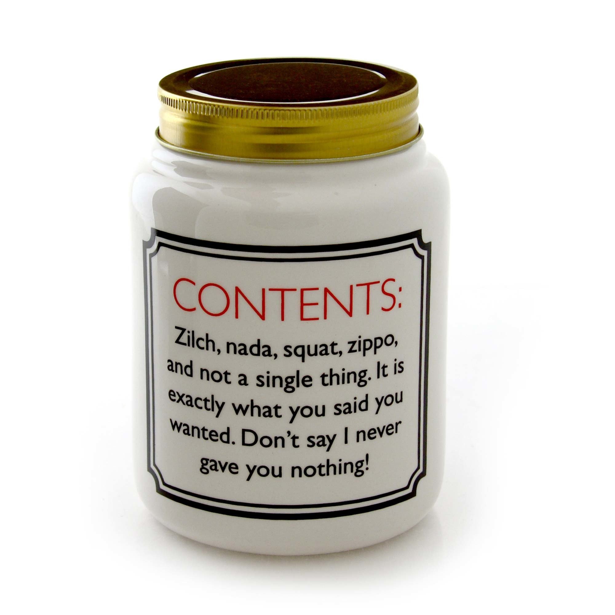 Our Name is Mud “Nothing” Ceramic Jar with Lid, 5.5 Inches ...