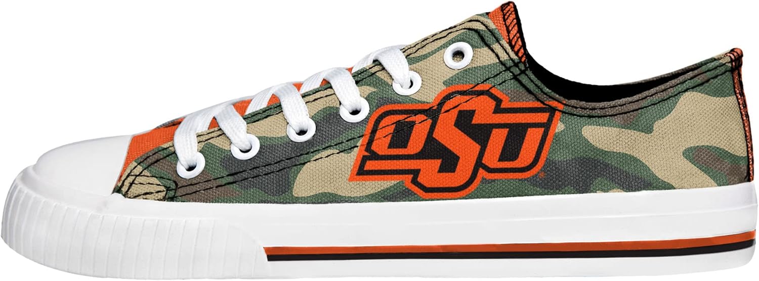 FOCO Oklahoma State Womens Camo Low Top Canvas Shoe Size 9