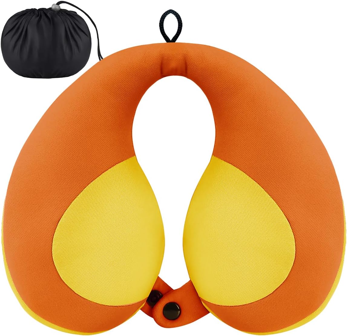 INFANZIA Kids Chin Supporting Travel Neck Pillow, Helps Support Head and Neck, Comfortably Designed for Head, Neck, and Chin Support – Gifts for Toddler/Child/Kids, Orange