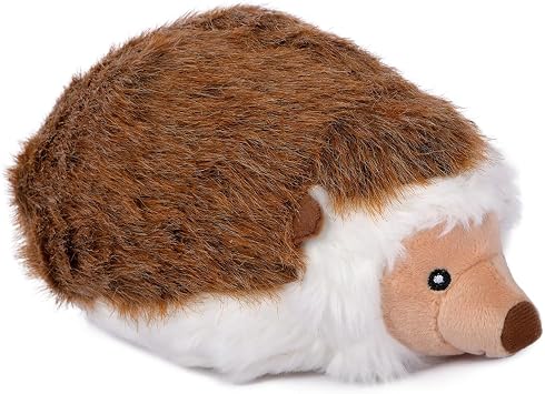 CHEWFFON Squeaky Dog Toys, Stuffed Plush Hedgehog